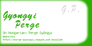 gyongyi perge business card